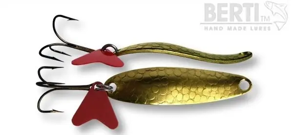 Lingura Oscilanta BERTI Taifun Nr.2, Amprenta Dragon Skin, Gold, 6.5cm, 6g Preț promoțional