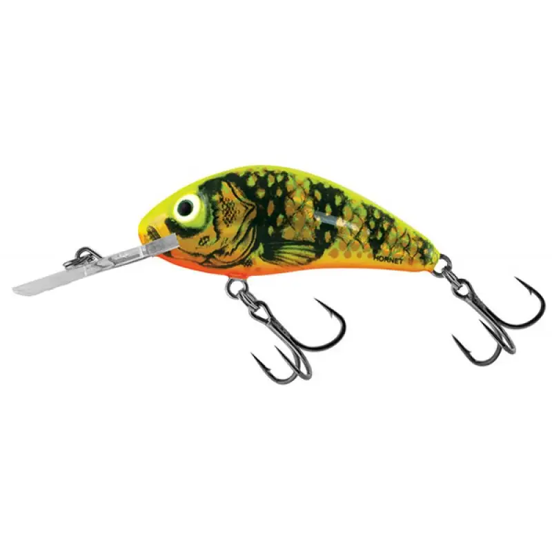 Vobler Salmo Rattlin Hornet Floating, Gold Fluo Perch, 3.5cm Ieftin