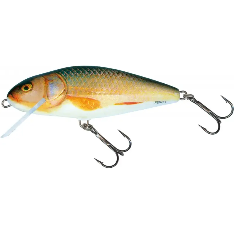 Reducere extra Vobler Salmo Perch Floating, Real Roach, 8cm