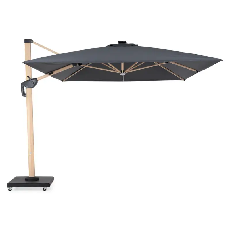 Cumpără acum LUX WOOD Umbrelă cu LED, bază inclusă, 300x400cm