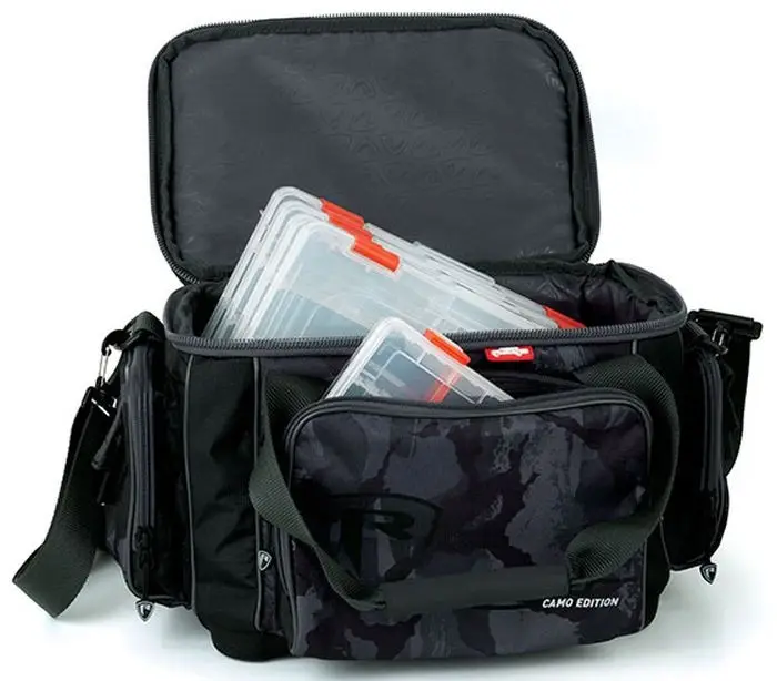 Transport gratuit Geanta Spinning Carryall FOX RAGE + 5 Cutii pentru Naluci, Medium, 39x29x28cm