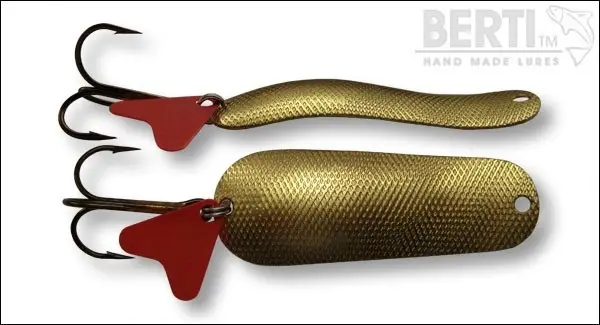 Lingura Oscilanta BERTI Crazy Nr. 2 Amprenta Patrate, Gold, 9g Premium