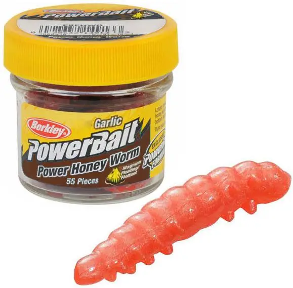Transport gratuit Viermi Artificiali BERKLEY Powerbait Honey Worms, 2.5cm, 55buc/flacon, Portocaliu