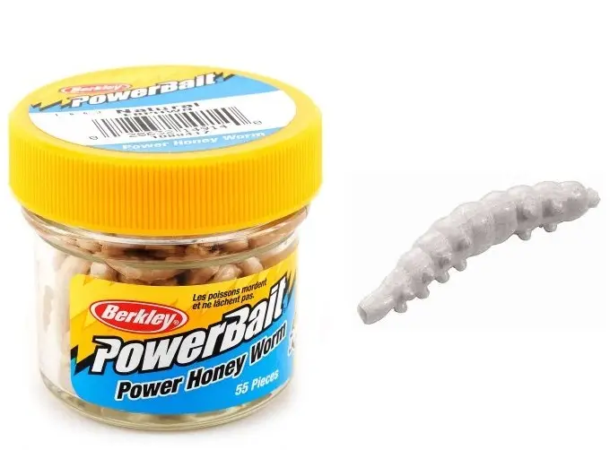 Retur gratuit Viermi Artificiali BERKLEY Powerbait Honey Worms, 2.5cm, 55buc/flacon, Culoare Natural
