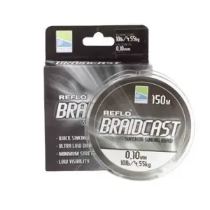 Bestseller Fir textil PRESTON Reflo Braidcast Superior Sinkin Braid 0.08mm/150m