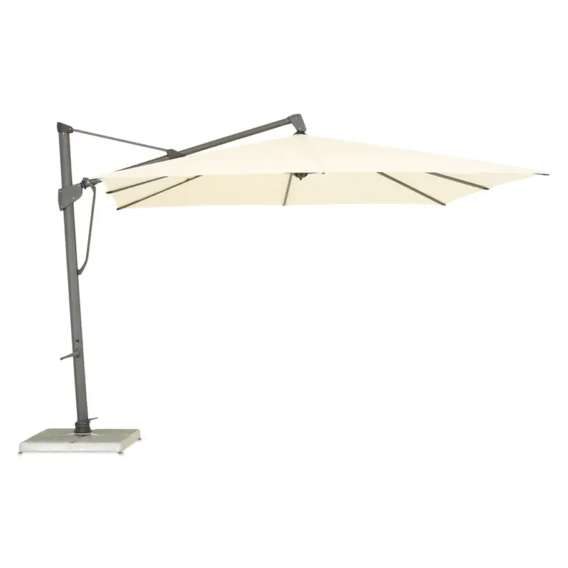 Popular SOMBRANO EASY Umbrelă pătrată, bază inclusă, 350x350cm