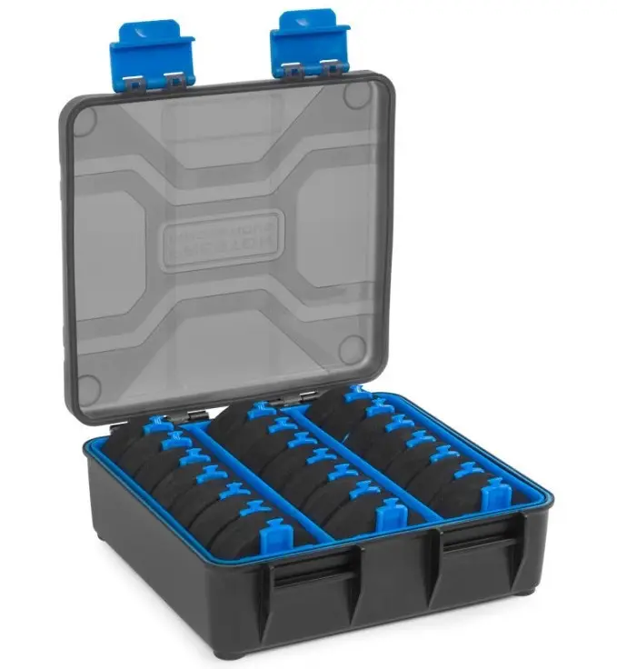 Cutie Rigida pentru Riguri Preston Revalution Storage System + 21 EVA Disc Spool, 17x16x6cm Ofertă limitată