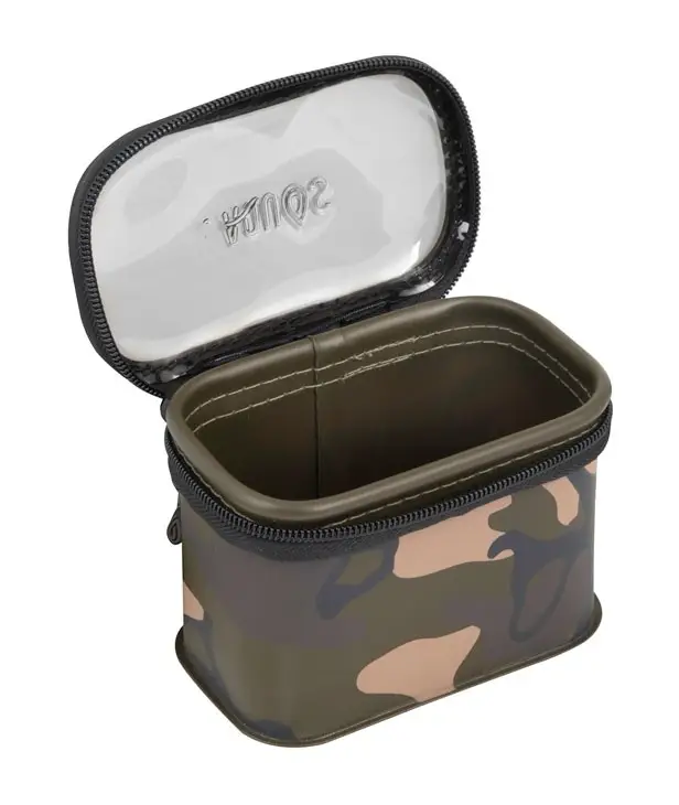 Ofertă Geanta Impermeabila pentru Accesorii Fox Aquos Camo EVA Bag, Small, 14.5x9x7cm
