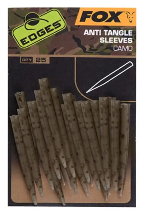 Fox Edges Anti Tangle Sleeves Camo Standard Cel mai vândut