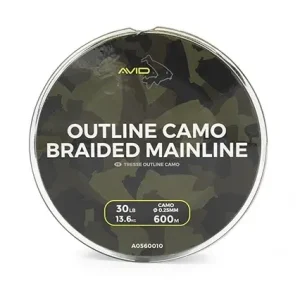 Fir Textil Avid Carp Outline Camo Braided Mainline, 30lb, 600m Ofertă specială