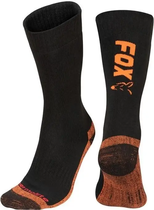Discount Sosete Fox Collection Socks, Black/Orange