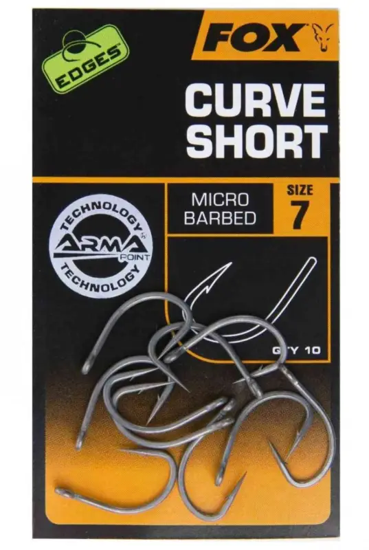 Carlige Fox Edges Armapoint Curve Shank Short,10 buc/plic Discount