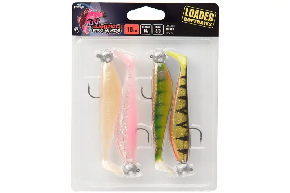 Ofertă de sezon Shad Fox Rage Pro Zander UV Loaded, 12cm, 12g, Nr.4/0, 4buc/blister