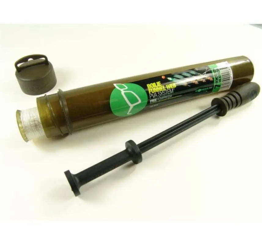 Kit Plasa Solubila Korda Original Funnel Web PVA System + Tija Compresie, 7m Ieftin