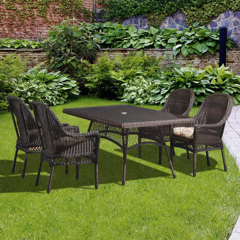 Discount SUSAN Set mobilier gradina/terasa, 4 scaune, masa