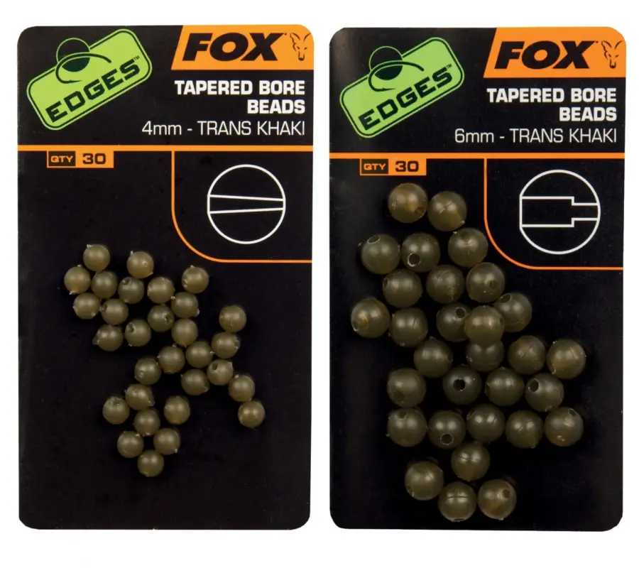 Bilute de Cauciuc Fox Edges Tapered Bore Beads cu Alezaj Interior Conic Ofertă exclusivă