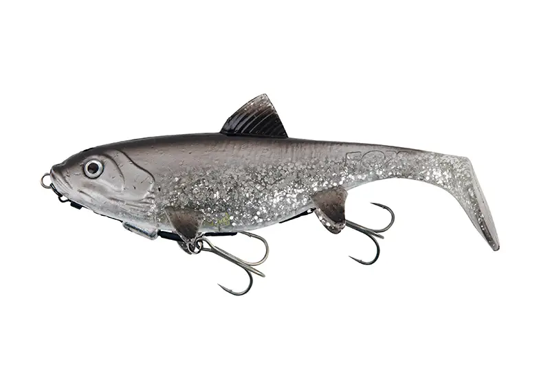 Doar azi Swimbait Fox Rage Replicant Shallow Legend Colors, UV Silver Bait Fish, 23cm, 125g
