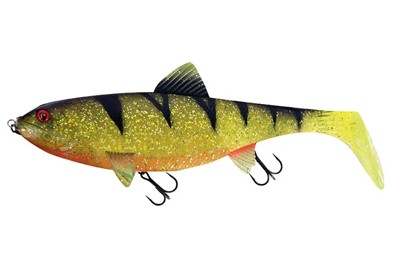Noutate Swimbait Fox Rage Giant Replicant, Perch UV, 35cm, 443g