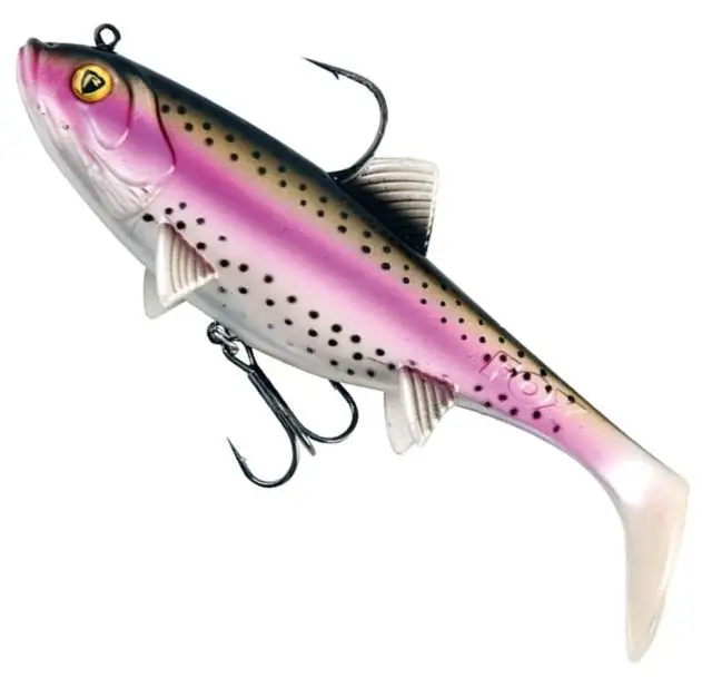Ofertă exclusivă Swimbait Fox Rage Replicant Wobble, Super Natural Rainbow Trout, 18cm, 90g