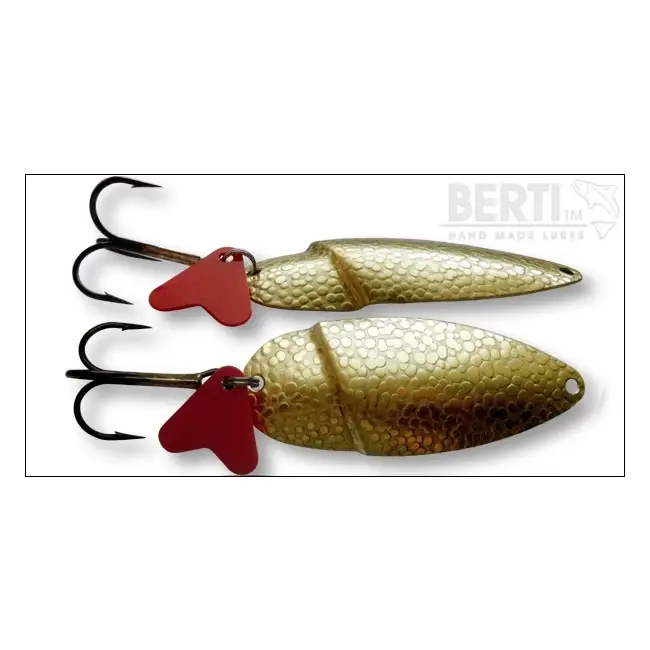 Ofertă exclusivă Lingura Oscilanta Bertilure Doli XXL Gold Amprenta Patrate 7.8cm 13g