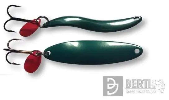 Expediere rapidă Lingurita Oscilanta Berti Taifun Nr.1, Pearl Green, 53mm, 5g