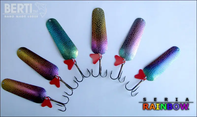 Preț mic Lingura Oscilanta Bertilure Piscot Gigant Amprenta Drg.Skin Culoare Rainbow 17 Grame