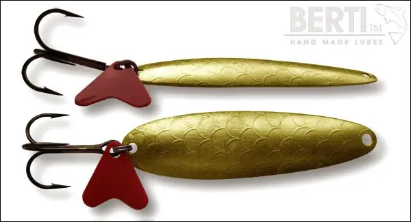Ofertă de sezon Lingura Oscilanta Bertilure Banana amprenta solzi culoare Gold 10 Grame