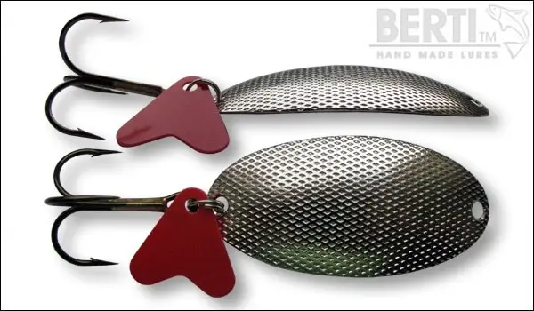 Livrare expres Lingura Oscilanta Bertilure Tzack Nr. 3 Amprenta Solzi, Culoare Gold Brass Nickel, 11 Grame