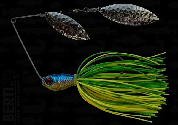 Bertilure Spinnerbait Salcie Nr.2 Salcie Nr.3 14g Skirt Siliconic Lime - Chartreuse Ofertă