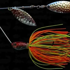 Cel mai vândut Spinnerbait cu Skirt Berti Salcie Salcie, Portocaliu/Chartreuse, 14g