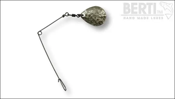 Preferatul clienților Spinnerbait Bertilure cu Agrafa si Paleta Colorado Nickel 1.6cm