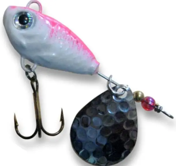 Ofertă de sezon Berti Spinnertail FishHelic Nr.5 Culoare Alb-Roz Fluo 28g