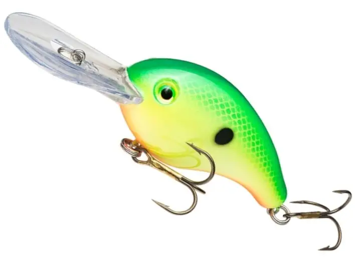 Vobler Strike King Pro-Model Series 5 Floating, Green Back Chartreuse, 10.5cm, 17.7g Promoție