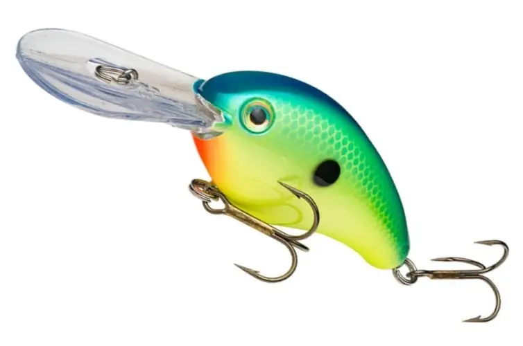 Vobler Strike King Pro-Model Series 4 Floating, Blue Back Chartreuse, 11cm, 15.9g Plată sigură