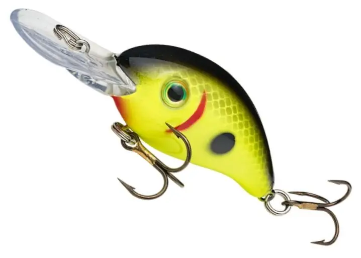 Vobler Strike King Pro-Model Series 3 Floating, Black Back Chartreuse, 6cm, 10.6g Retur gratuit