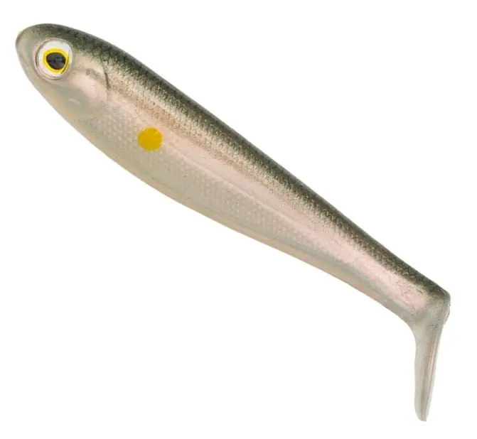 Ofertă de sezon Shad Strike King Shadalicious, Culoare Ayu, 11.4cm, 6buc/plic
