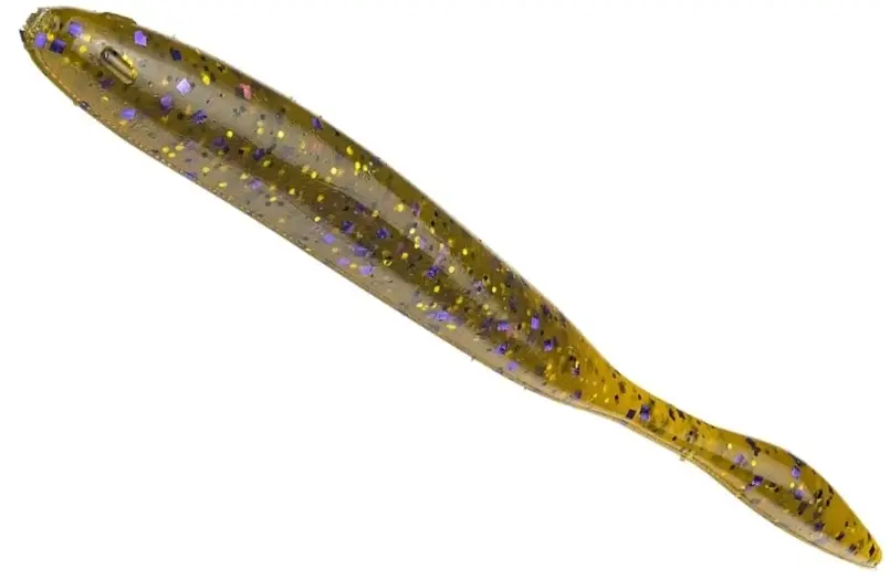 Shad Strike King KVD Dream Shot, Green Pumpkin Purple & Gold, 10cm, 10buc/plic Cel mai bun preț