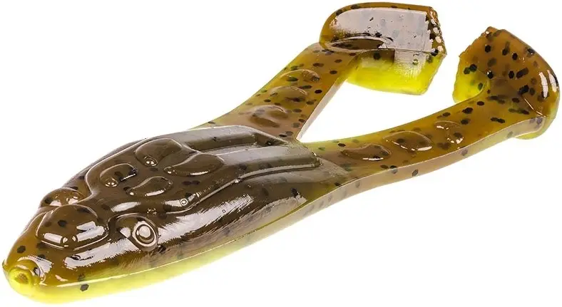 Vezi acum Broasca Strike King Super Toad, Green Pumpkin Chartreuse Belly, 10cm, 5buc/plic