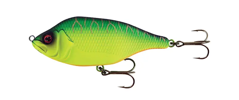 Vobler FOX Rage Hitcher Jerk & Twitch, UV Fire Tiger, 8cm, 20g NHL398 Expediere rapidă