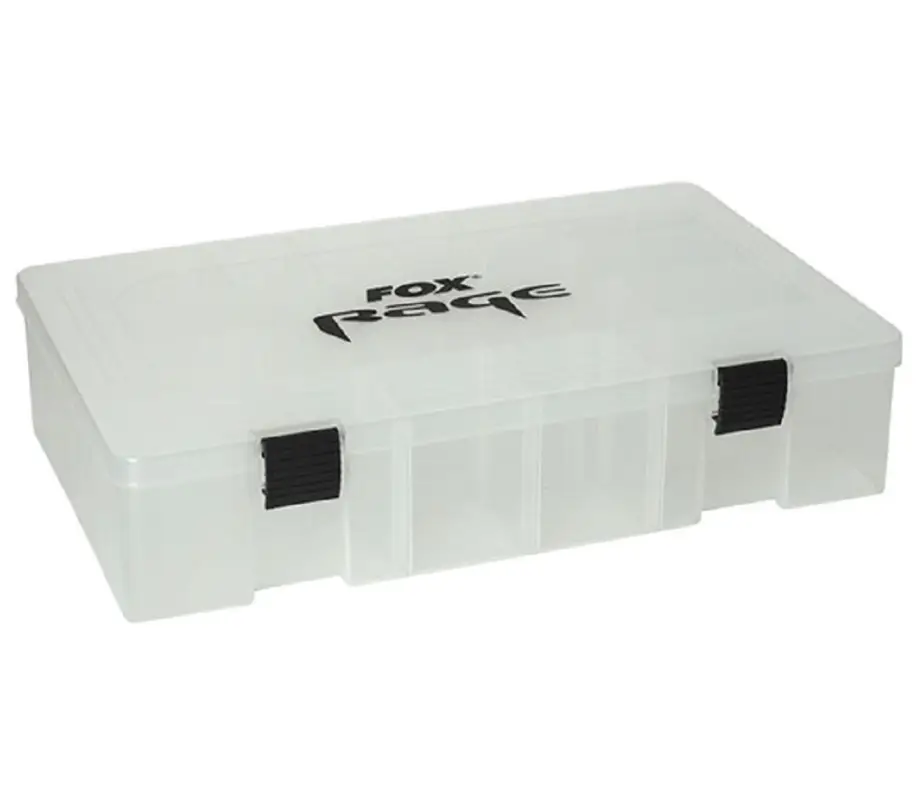 Disponibil imediat Cutie Compartimentata Fox Rage pentru Naluci/Accesorii Spinning, Large Shallow, 35x21.5x4.5cm
