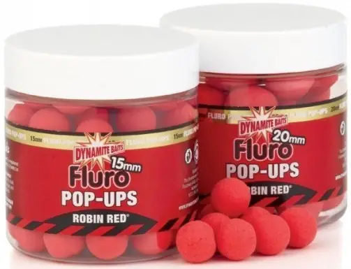 Promoție Pop-Ups & Dumbells Dynamite Baits Robin Red Fluro