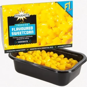 Noutate Porumb pentru Carlig Dynamite Baits Frenzied Flavoured Sweetcorn, 200g/caserola