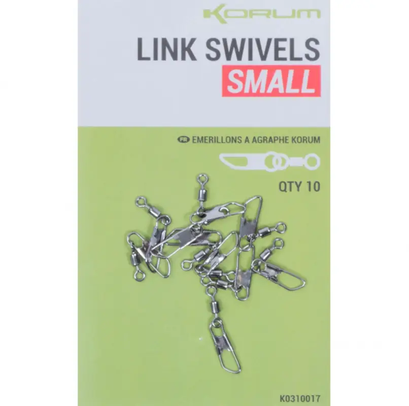 Plată securizată Vartej cu Agrafa Korum Link Swivel, 10buc/plic