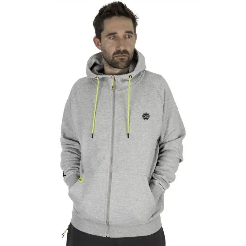 Hanorac Matrix Full Zip Hoody Black Edition, Grey/Lime Ofertă limitată