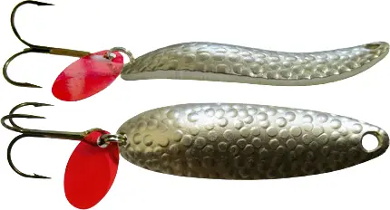 Lingura Oscilanta Bertilure Taifun Nr.2, Amprenta Dragon Skin, Culoare Silver, 5.9cm, 13g Chilipir