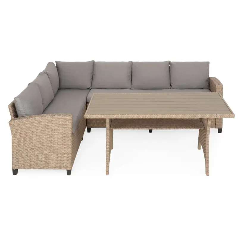 BAXTER Set mobilier terasă/grădină, colțar și masă Expediere rapidă