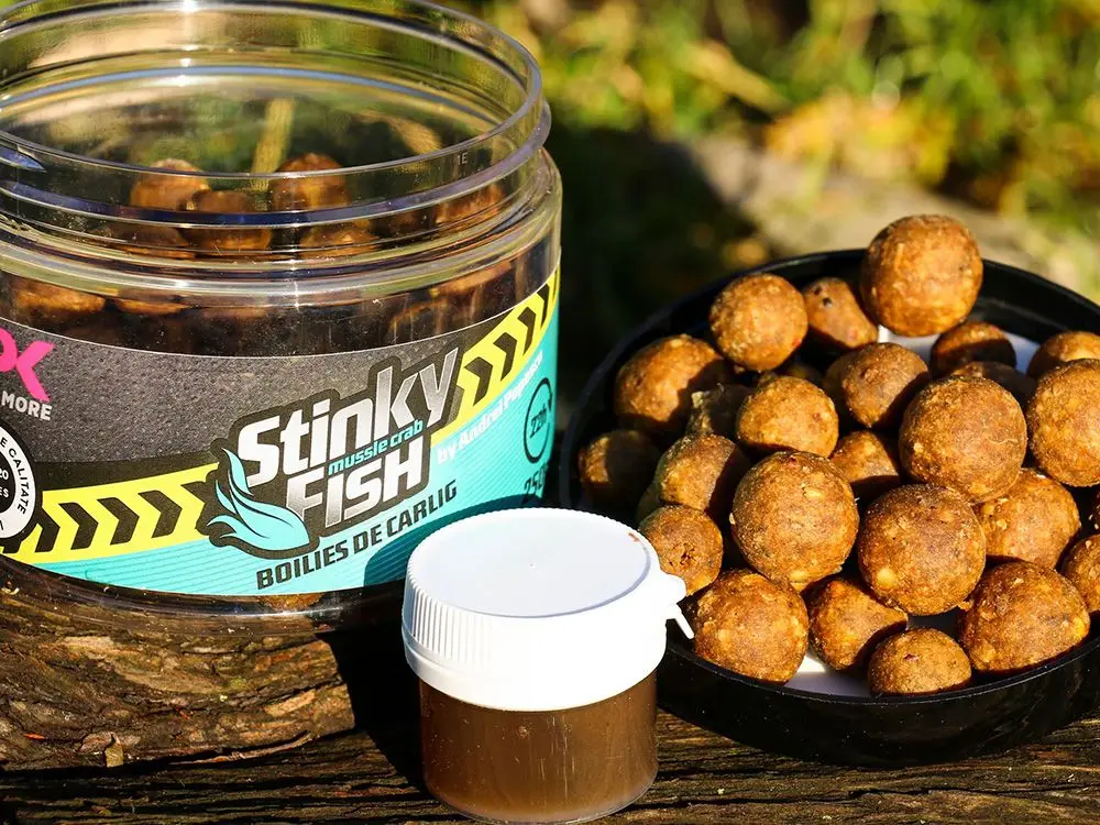 Cumpără acum Boilies Tare de Carlig CPK Stinky Fish, 250g