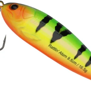 Lingurita Rattlin' Abu Garcia Atom, Fire Tiger, 9.5cm, 16.5g Preț redus