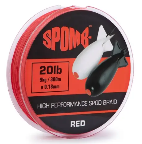 Plată sigură Fir Textil Spomb Braid, Red, 0.18mm, 9kg, 300m