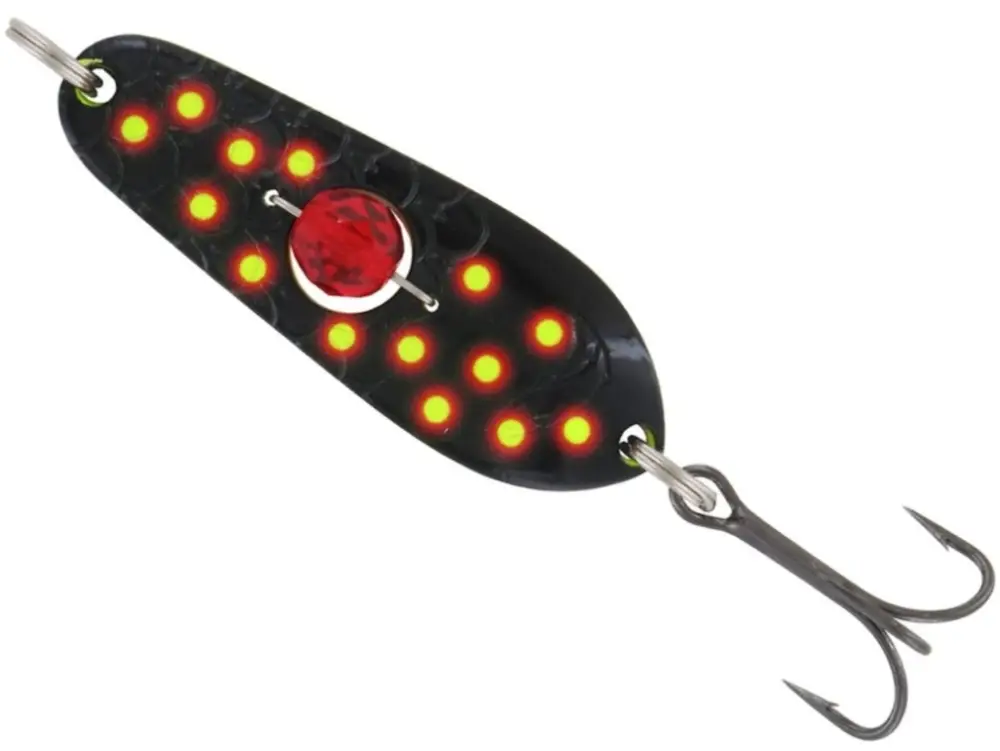 Lingurita Oscilanta Kuusamo Rasanen Bead 50/11, BL/FYe/R-C UV, 5cm, 11g Plată securizată